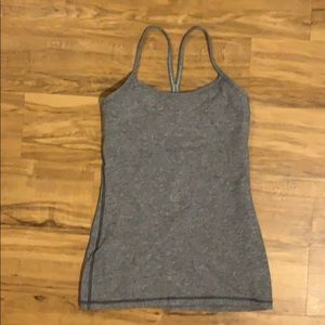 Gray Lululemon workout tank